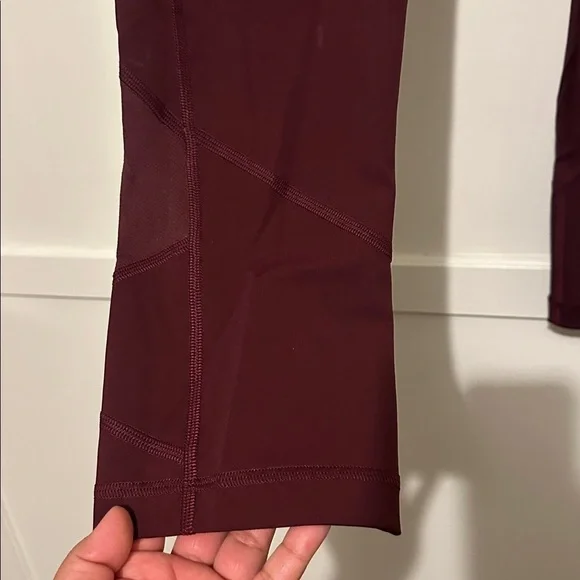 lululemon athletica Burgundy Leggings - Picture 3 of 9